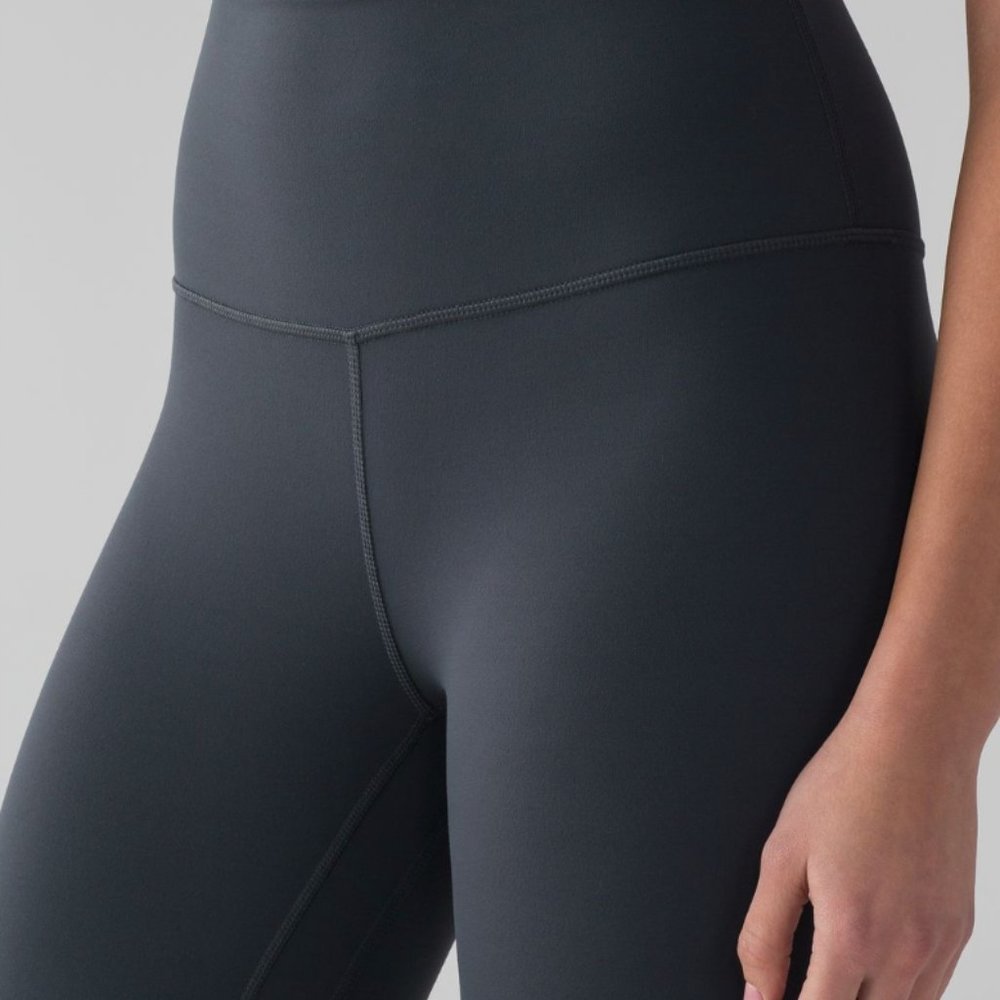 Lululemon Align Crop 19" inseam leggings.  dark grey Nulu size 2